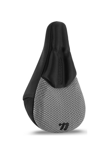 Ebitda 3d Hava Yastığı Bisiklet Sele Kılıfı, Şok Emme Klozet Kapağı, Silikon, Gri Batı Bisiklet Yp0801225, Nefes Alabilir A Gri