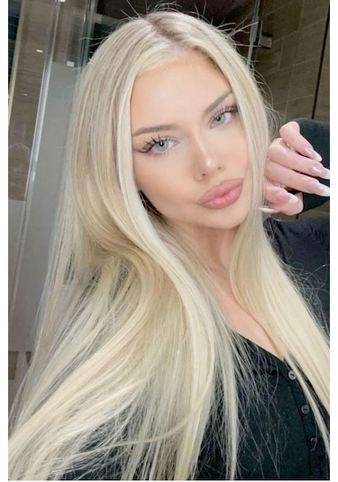 Caş Dekorasyon Isıya Dayanıklı Yarım Ay Saç Çıt Çıt 613 / Düz / Platin Sarı 70cm / 140gr