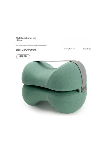 Qingmipy Hafıza Köpük Bacak Yükseltme Yastığı - Hamileler, Yaşlılar İçin Basınç Alleviatörü - Uyku Konforu Ve Kan Akışını İyileştirir Yeşil, 28x20x20 Cm
