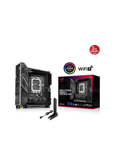 Asus Rog Strıx B860-ı Gamıng Wıfı7 Ddr5 Hdmı-dp Thunderbolt4 Pcıe 5.0 1851p Mıtx