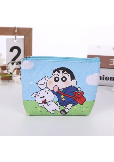Mınıso Yeni Şirin Crayon Shinchan Çocuk Çizgi Film Cüzdanı - Erkek Ve Kız Öğrenciler İçin Cep Cüzdanıunisex Green