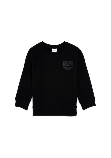 U.s. Polo Assn. Kız Çocuk Siyah Sweatshirt 50314289-vr046 Siyah