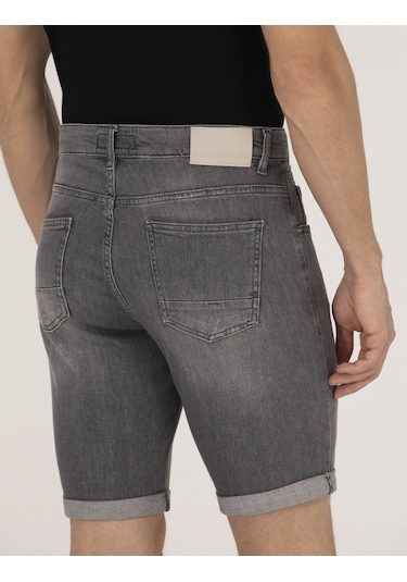 Pierre Cardin Erkek Gri Şort Jean 50267804-vr024 Gri