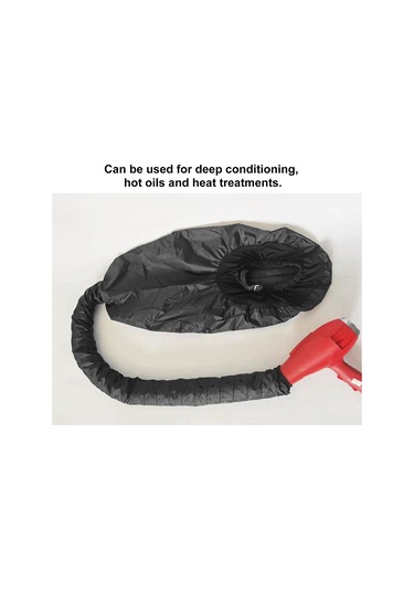Hangfox Gümüş Renkli 70cm Uzun Borulu Saç Kurutma Şapka - Saçları Hasar Vermeden Uzun Saçlar İçin Fönlü Bakım Kaski