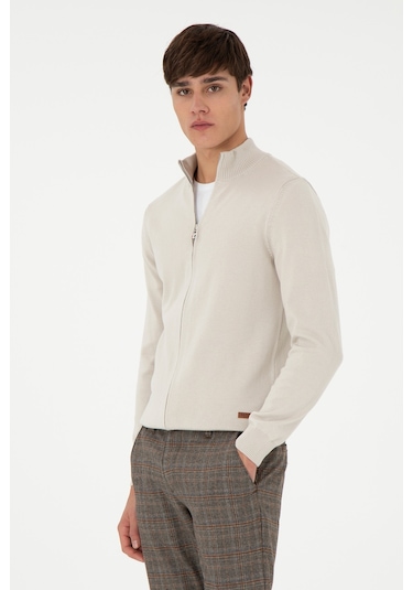 U.s. Polo Assn. Erkek Taş Hırka Triko 50298268-vr049 Taş