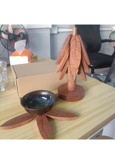 Homyl Yılbaşı Ağacı Bardak Altlıkları Sıcak Yemekler 4 Parça Set Diğer