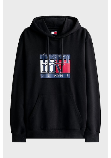 Tommy Jeans Erkek Sweat Dm0dm22092 Bds Siyah Siyah