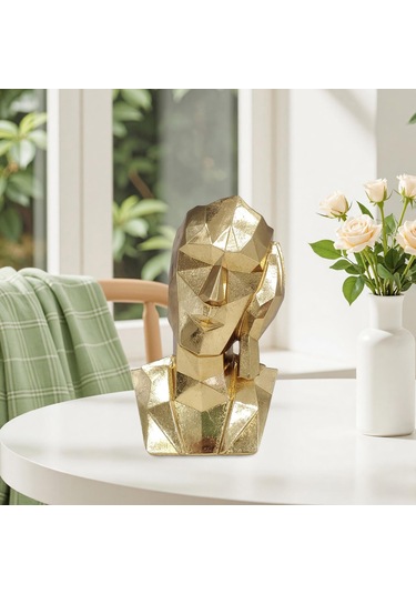 Suntek Reçine Düşünür Heykeli Ev Dekoru Soyut Figür Masa Hayır Dinle