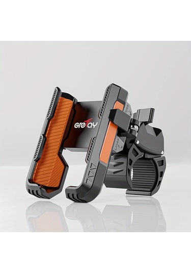 Xuweiwei Orange Dayanıklı Abs Motorcycle Telefon Tutucu 4.5-7.0 İnç Akıllı Telefonlar İçin Dönebilir