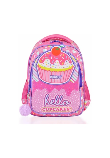 Muggle Mu-7051 Cup Cake Pembe Okul Çantası