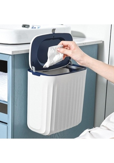 Turuncu 8l Duvara Monte Çöp Tenekesi Mutfak Dolabı Kapı Asılı Çöp Kutusu Geri Dönüşüm Çöp Kutuları Banyo Tuvalet Çöp Kutuları Çöp Kovası A Turuncu