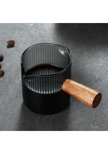 Homyl Çayevi Cafe Için Cam Ölçüm Kabı Isıya Dayanıklı Stil F 100ml