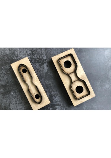 Suntek Çelik Bıçak Ahşap Kalıp Çanta Genişlik-23mm Bej