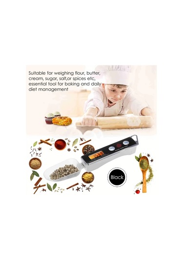 Oldfriend Red 500g 0 1g Dijital Ölçek Kaşığı Hafif Mutfak Tartısı Çay Kahve Baharat Kırmızı