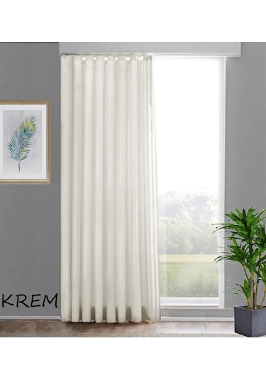 Güneşlik Perde Lüks Saten Krem Beyaz – Modern House