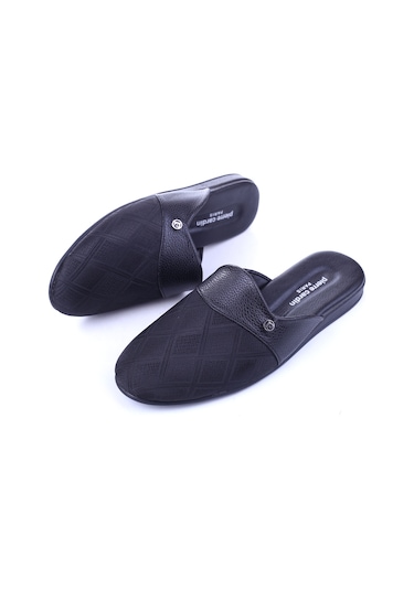 Pierre Cardin Pc-55366 Erkek Kışlık Ev & Halı & Bohça Terliği Siyah
