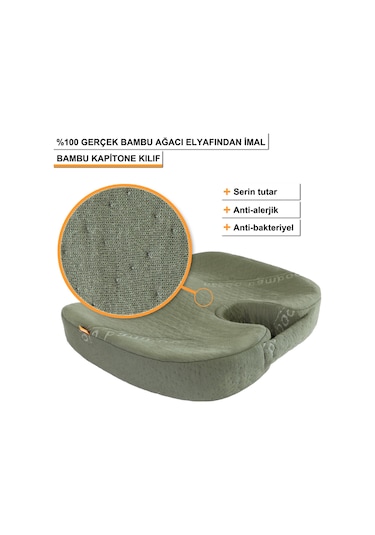 Beddo Bambu Serisi Ortopedik Minder Oturma Minderi