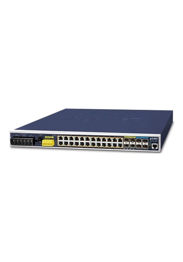 Industrial L3 24-port 10/100/1000t 802.3at Poe + 4-port 10g Sfp+ Managed Ethernet Switch -40 75 Degrees C Tdrtr