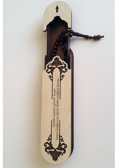 Sevgiliye Hediye Ahşap Tesbih Kutusu