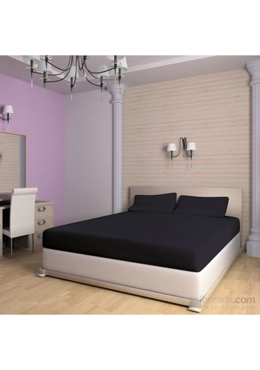 Tevalli Fitty Çift Kişilik Çarşaf Takımı-Siyah