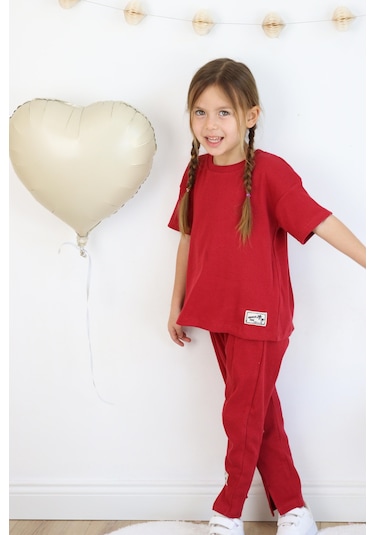 Miababy Paça Yırtıklı Takım Bordo
