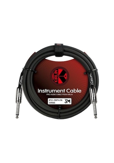 Kirlin Ipcc-201Pn-3M-Bk Enstrüman Gitar Kablosu 3 Metre