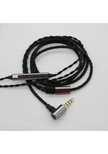 Shure Se315 Se535 Se846 İçin Mmcx Yükseltme Kablosu - Siyah, Pvc Malzeme, 125cm Uzunluk