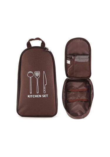 Shufa Mutfak Çantası Kamp Mutfak Çantası Brown Çok Renkli