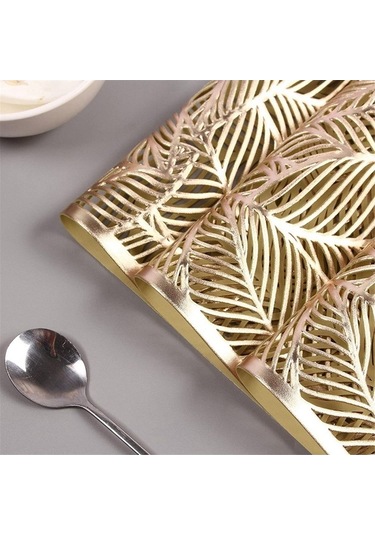 Ulzyvf Yalıtımlı Servisi, Oyuklu Dikdörtgen 6 Adet, Altın Amerikan, B Model Altın