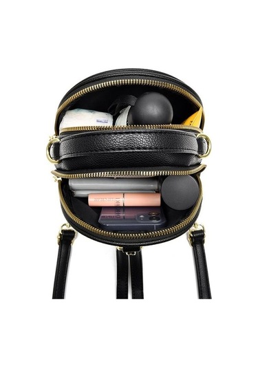 Ganzhoushop Yeni Versiyonu Tek Sırt Sırt Omuz Omuz Moda Moda Küçük Küçük Kore Kadınsonbahar Kadın Kadın Haberci Çift Çantası Çantası Çantası Çanta Black Wb Siyah