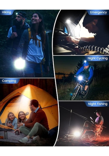 Wrt Şarjlı Led Lambası Kamp Çakmak Mini Fener Mavi