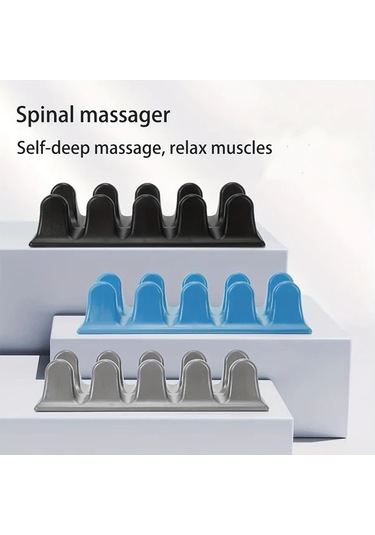 Willowhaven Siyah 1 Adet Ergonomik Sırt Masaj Aleti Tüm Vücut Kas Rahatlama Derin Doku Masajı siyah