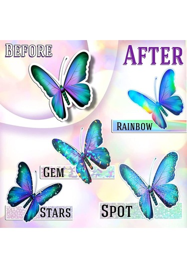 Moveevo A4 Bopp Lazer Soğuk Laminasyon Filmi 7 Silk - Su Geçirmez, Kuru Tutucu, Anti-oksidan, Dayanıklı - 4 Desen, 24 Adet Foto Reklam/film Koruyucu Folyo 1 Adet