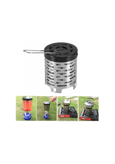 Mufunye Outdoor Kamp Isıtıcı Kapağı Çelik Materyalli Çok Amaçlı Pişirme Izgaralı Isıtıcı Kapağı Çok Renkli