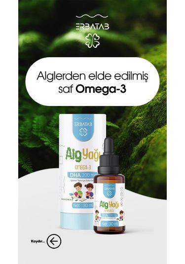 Erbatab Alg Yağı Omega3 30 ML
