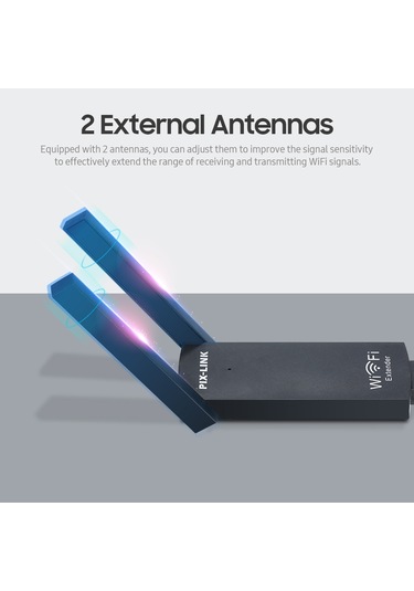 Geeksen Repeater Pc İçin Kablosuz Usb Wifi Adaptörü Sadece