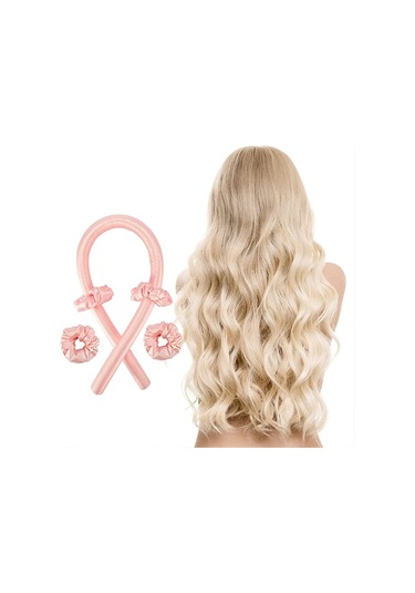 Shineyee Isı Kullanmadan Kolay Dalgalı Saç Yapma Bandı - 1 Saç Bandı + 2 Lastik İle Pratik Ve Zararsız Saç Şekillendirme