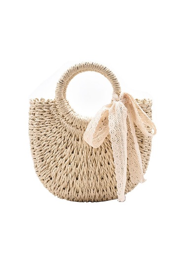 Yeni El Yapımıhasırçanta Kadınçantasıkahverengi Kahverengi