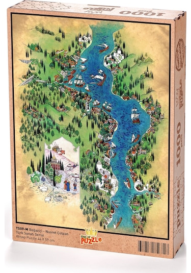 King Of Puzzle Boğaziçi - Nusret Çolpan Ahşap Puzzle 1000 Parça