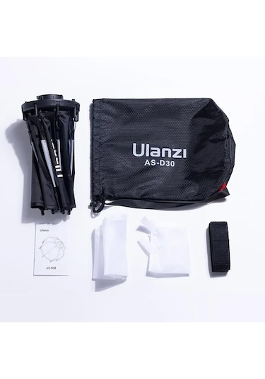 Ulanzi As-d30 30cm Mini Bowens Montajlı Ve Izgaralı Sekizgen Softbox
