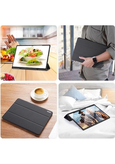 Dux Ducis Samsung Uyumlu Galaxy Tab A8 2021 10.5 (X200-X205) Kılıf Kale