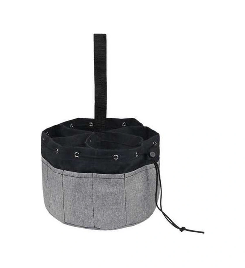 Tongxida 17 Cepli Gri Bahçe Alet Çantası - 11 Küçük + 6 Büyük - Çekmeceli Kapatma - Dayanıklı Taşınabilir Çanta