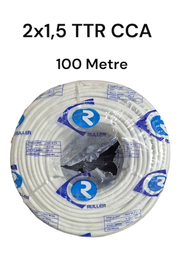 Ruller 2x1.5 Ttr Cca Tam Kesit Kablo 100 Metre