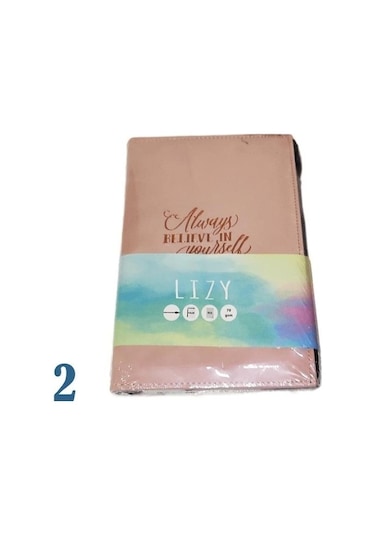 Lızy Velur Desen Fermuarlı Defter Çok Renkli