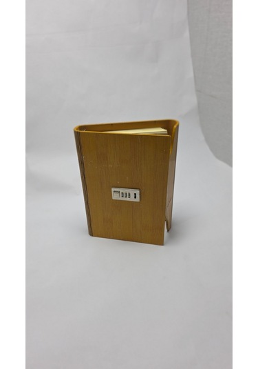 Frefly Store Hediyelik Kutulu Ahşap Ajanda Özel Tasarım Açık Kahverengi