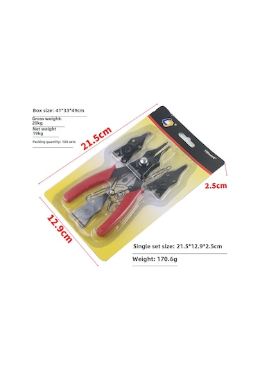 Youtek Dört İşlevli Kanca Takımı: İç/dış Kalıp, 90 -45 Açı Değiştirilebilir, Hafif Ve Taşınabilir Tamir Aracı