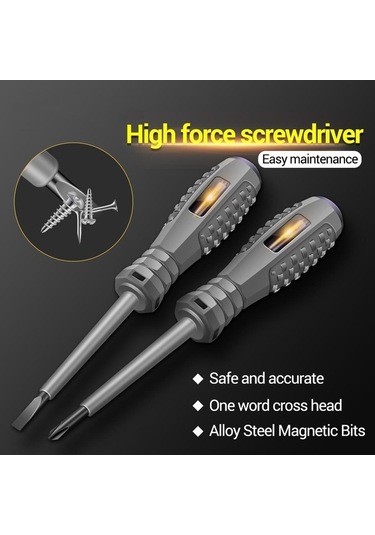 Trendooze Ucu Tornavida Test Slottedphillips Neon Manyetik Kalem Kalem Jms Gerilim Elektrik Cihazı B04 Aneng Ampul Adet 2 Jf