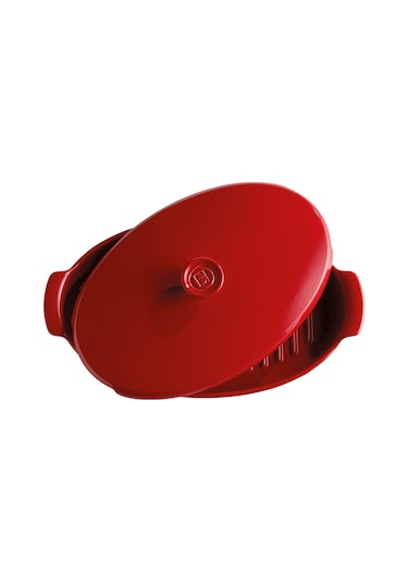 Emile Henry Balık/buğlama/fırın Kabı Oval 2.2 L Kırmızı/burgundy -348443 - Kırmızı/burgundy Kırmızı
