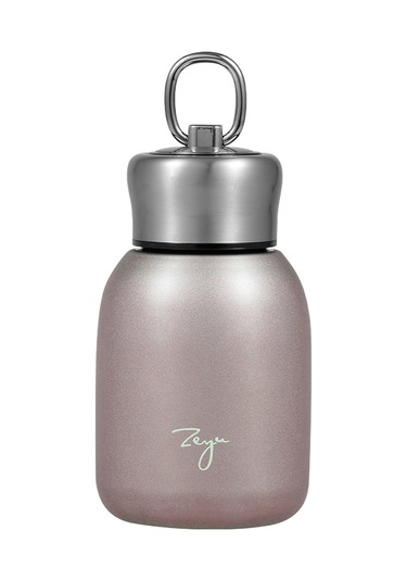 Leezsing 304 Paslanmaz Çelik 300ml Termos Bardak, Uzun Süre Isı Saklar, Ofis-plaj-yürüyüş İçin, Gül Altın Rengi