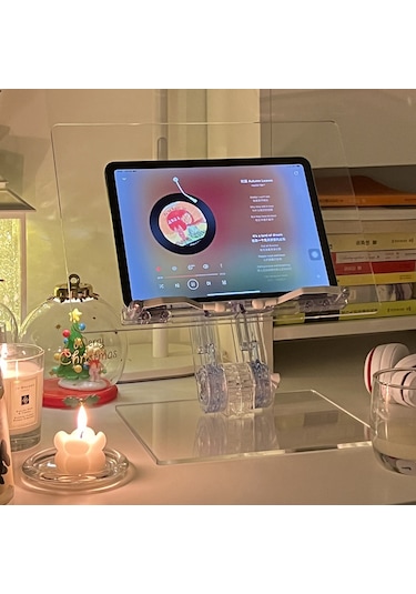 Akrilik Şeffaf Okuma Kitap Tablet İçin Uygun Blogger Standı
